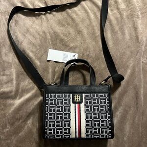 Tommy Hilfiger Black and White Women's Bag
